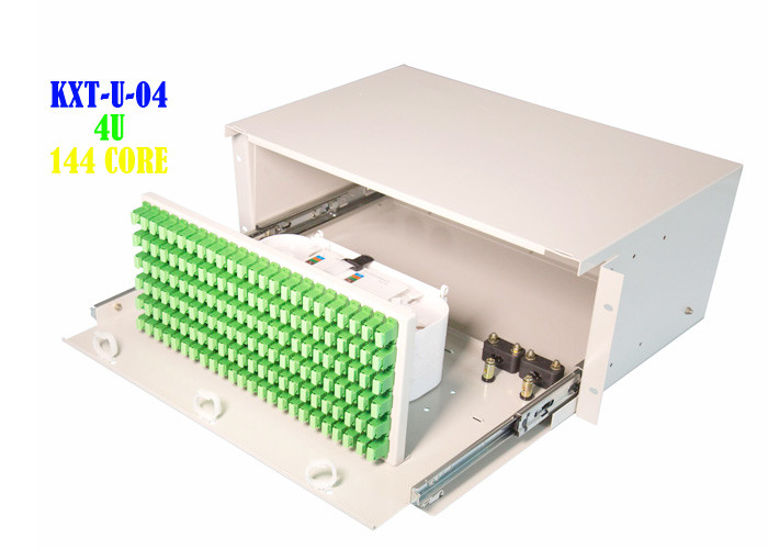 Wholesale Electrical Rack Fiber Patch Panel Box , 144 Port Fiber Patch Panel 4U from china suppliers