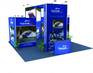 Wholesale Tension Fabric Graphic Modular Trade Show Booth Portable Lightweight from china suppliers