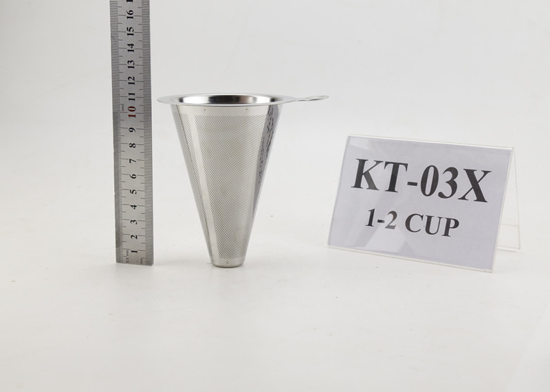 Wholesale Professional High Pour Over Coffee Cone Filter With Double Layer Mesh from china suppliers