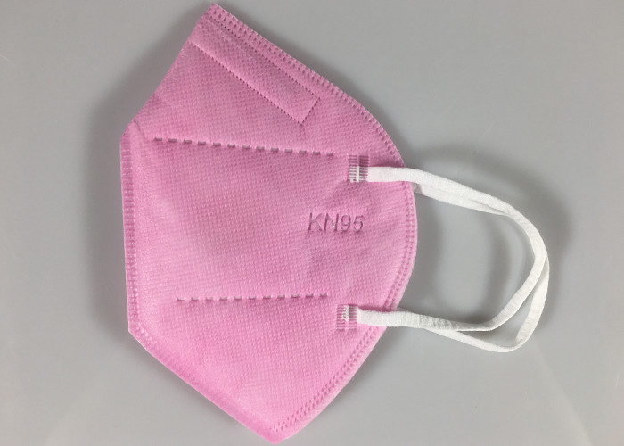 Wholesale Disposable GB2626-2006 KN95 Earloop Face Mask With Valve In Pink from china suppliers