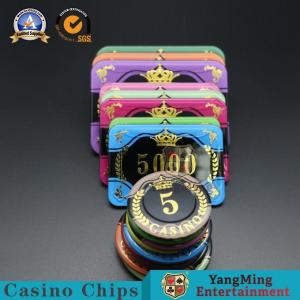 Wholesale Customized Casino Poker Chips / Anti - Counterfeiting Round Gambling Chips from china suppliers