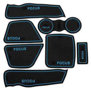 China 7Pcs Car Rubber Pads Slip Interior Door Cup silicon Mat for Focus 2005-2009 (Blue) on sale