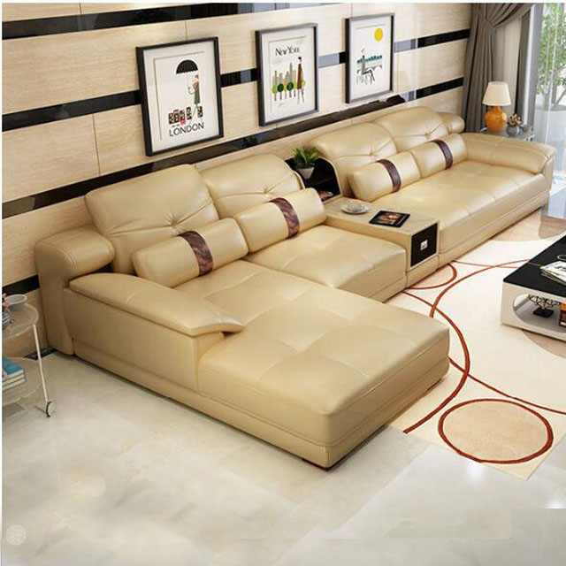 Wholesale New Style modern germany living room genuine leather sofa set furniture from china suppliers