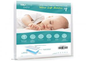 Wholesale Non Slip Baby Cot Mattress Protector , Infant Mattress Pad Softest Bamboo Rayon Fiber from china suppliers