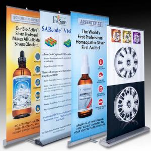 Wholesale Retractable Banner Stands , advertising aluminum roll up banner stand from china suppliers