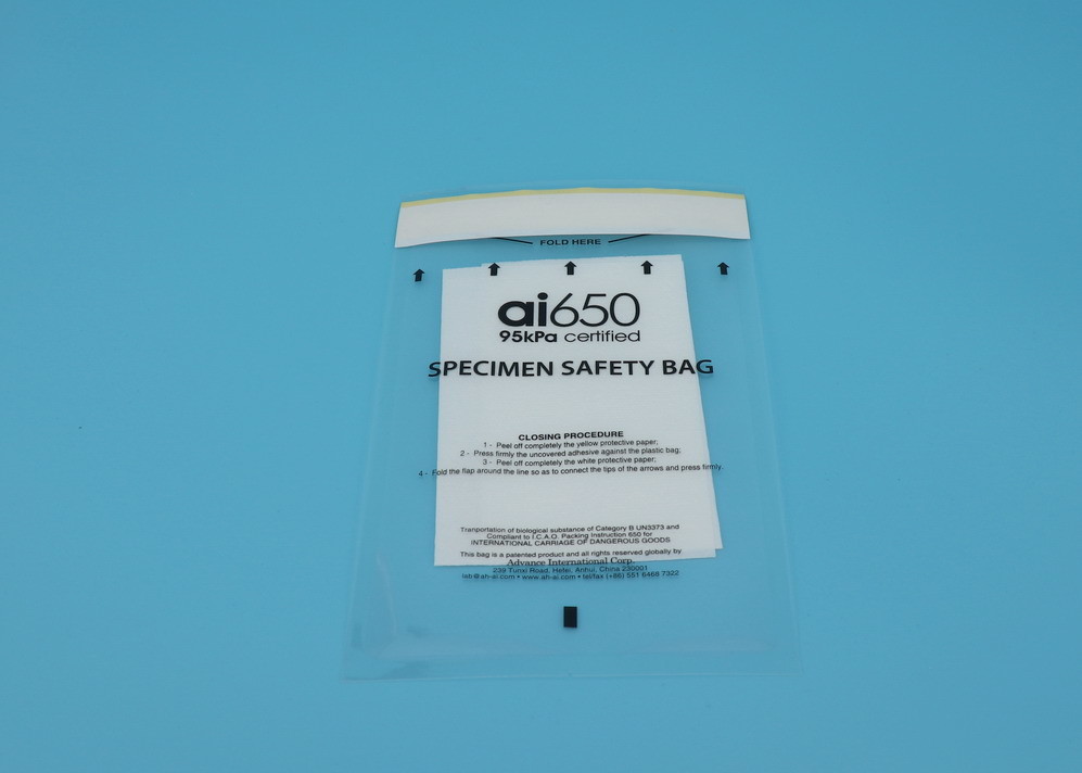 95kPa Biohazard Bag for Air Transport , AI 650™ Disposable Specimen Bags