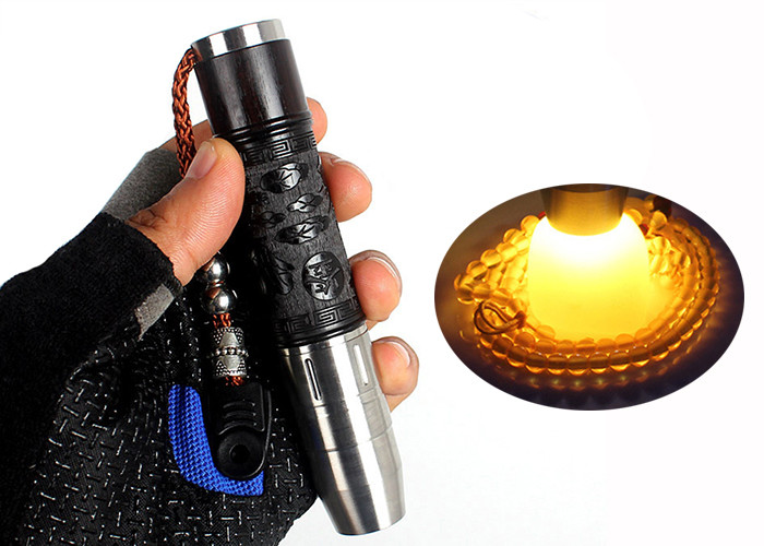 Wholesale Powerful Three Light Source CREE Expert Gem Torch Using 18650 Li-ion Battery from china suppliers