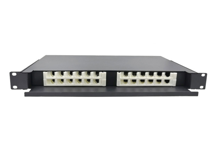 Wholesale Network 1U Rack Fiber Patch Panel 24 Port Drawer Type Terminal Rack Mount from china suppliers