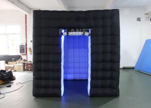 Wholesale Durable Inflatable Cube Photo Booth Enclosure Black Exterior And White Interior from china suppliers