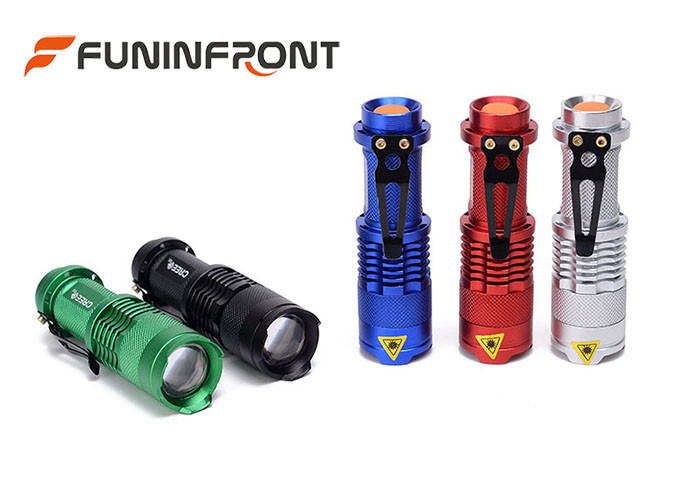 Wholesale CREE XPE Q5 Zoomable MINI LED Flashlight with 3 Light Modes, Pocket LED Torch from china suppliers