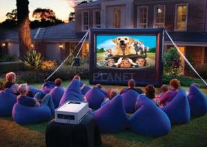 Wholesale Advertising Inflatable Outdoor Movie Screen CE / UL Blower With Repair Kits from china suppliers