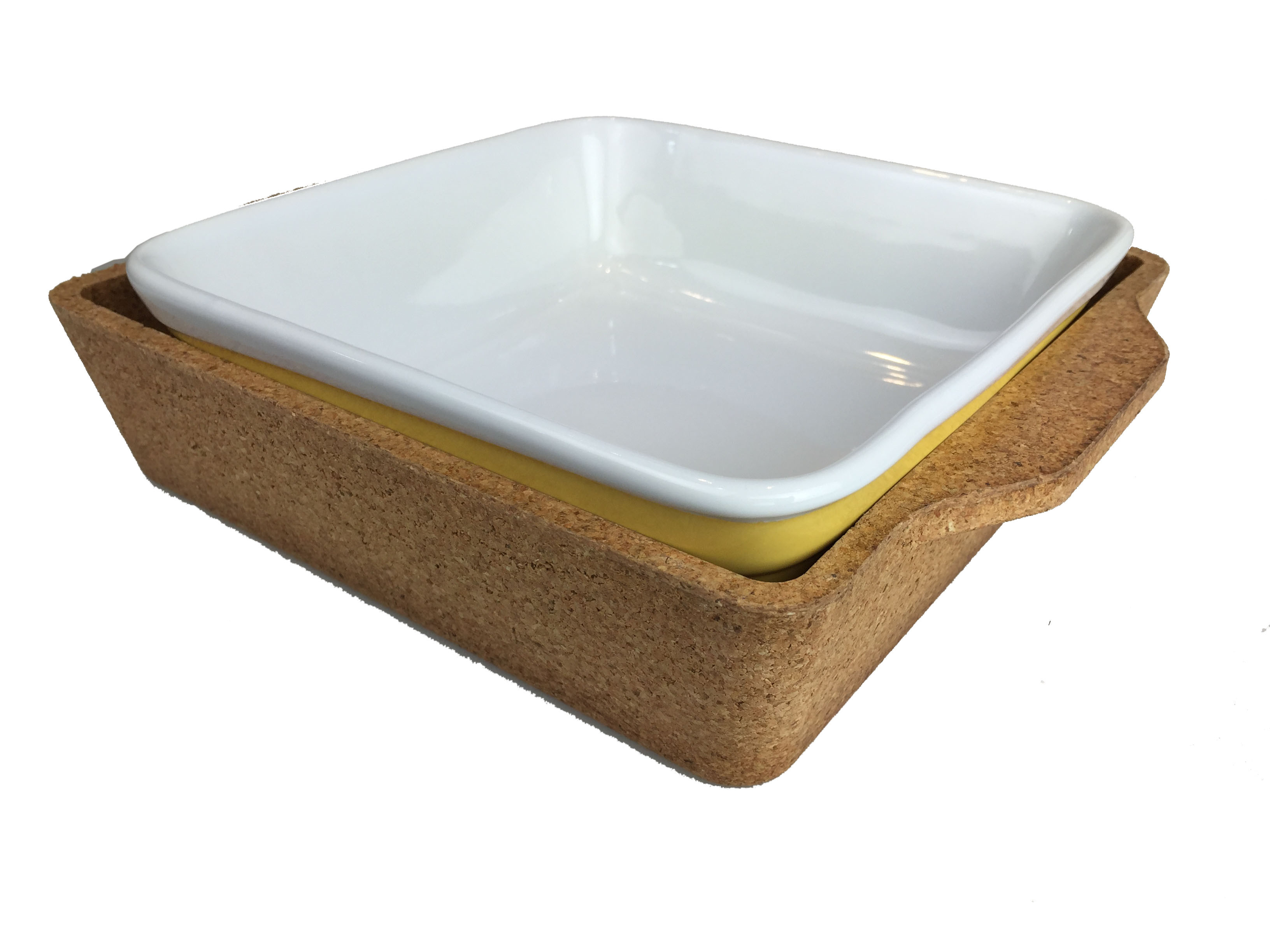 Wholesale Ceramic Lasagna Dish with cork base from china suppliers