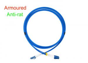 Wholesale Armoured Duplex Fiber Optical Patch Cord Indoor 3.0 SOS DX LC/UPC Connector from china suppliers