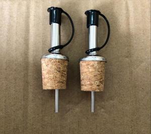 Wholesale Cheap Price Stainless Steel Pourer Spout with Cork Stopper for 20mm bottle for European Market from china suppliers