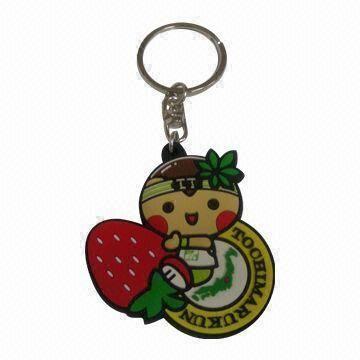 Wholesale 3-D Soft PVC Keychain, Suitable for Promotional Gifts, Customized Logos and Designs are Accepted from china suppliers