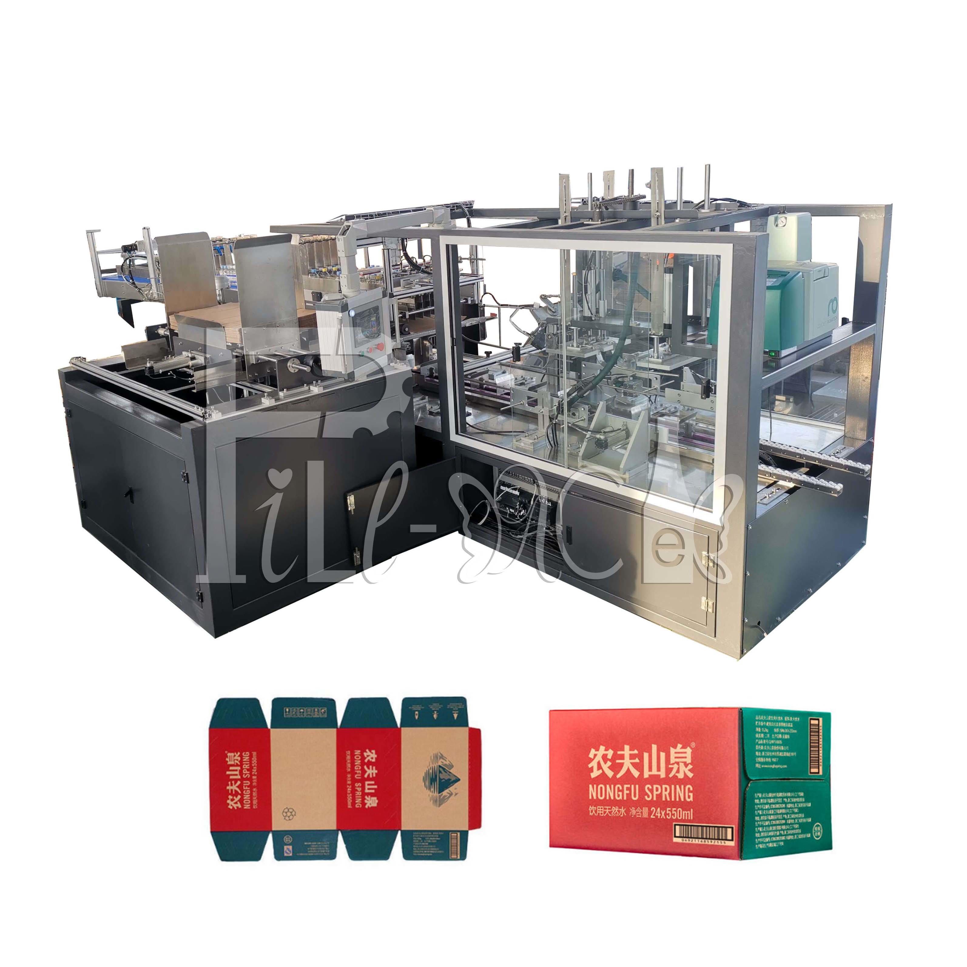 Wholesale Hot Glue  Bottle Case Packer Machine automatic continuous feeding from china suppliers
