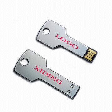Wholesale Metal Key Secure USB Flash Drive, Various Colors/Designs Available, Up to 64GB, Laser Engraved Logo from china suppliers