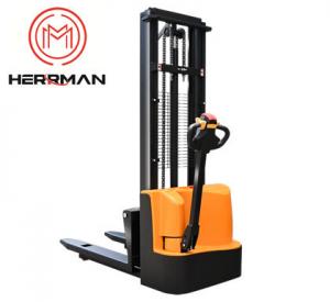 Wholesale Electric Pallet Stacker Walking Type Counterbalance Electric Stacker 24V from china suppliers