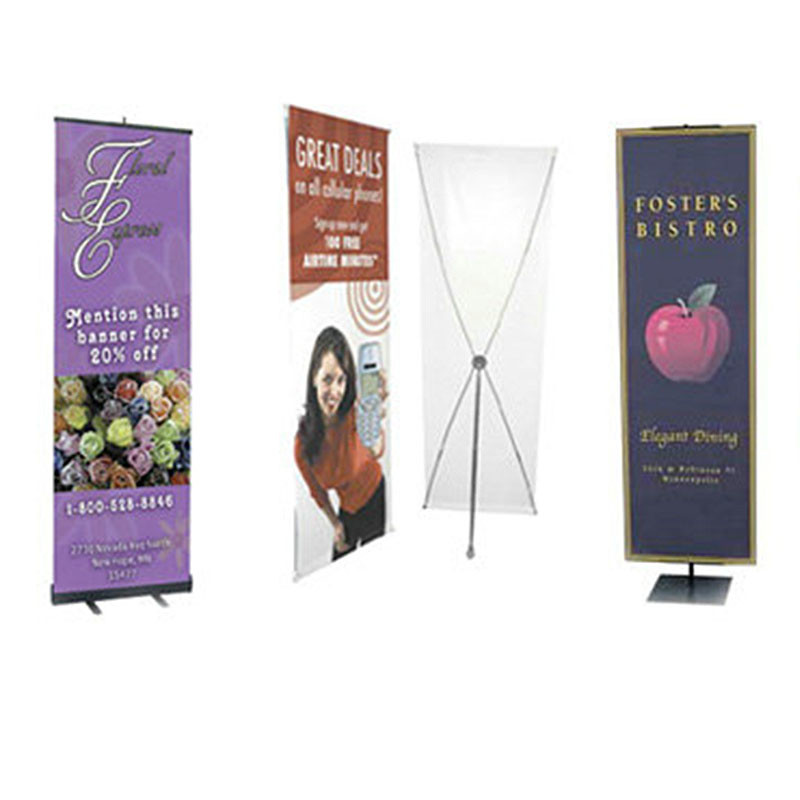Advertising graphic banner stand Trade Show Display X Banner Stand With PVC