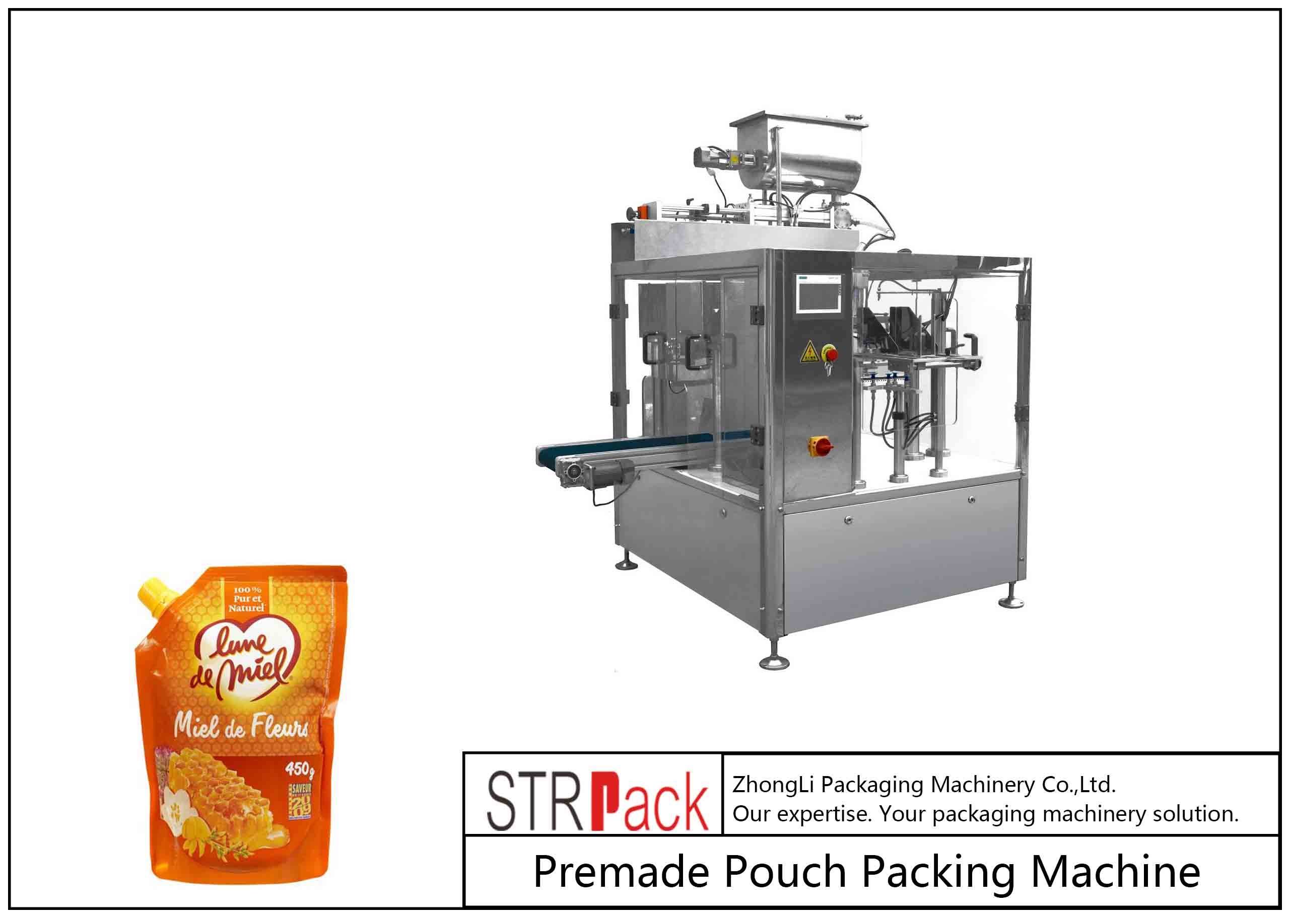 Wholesale 450g Honey Doypack Liquid Pouch Packaging Machines High Frequency from china suppliers
