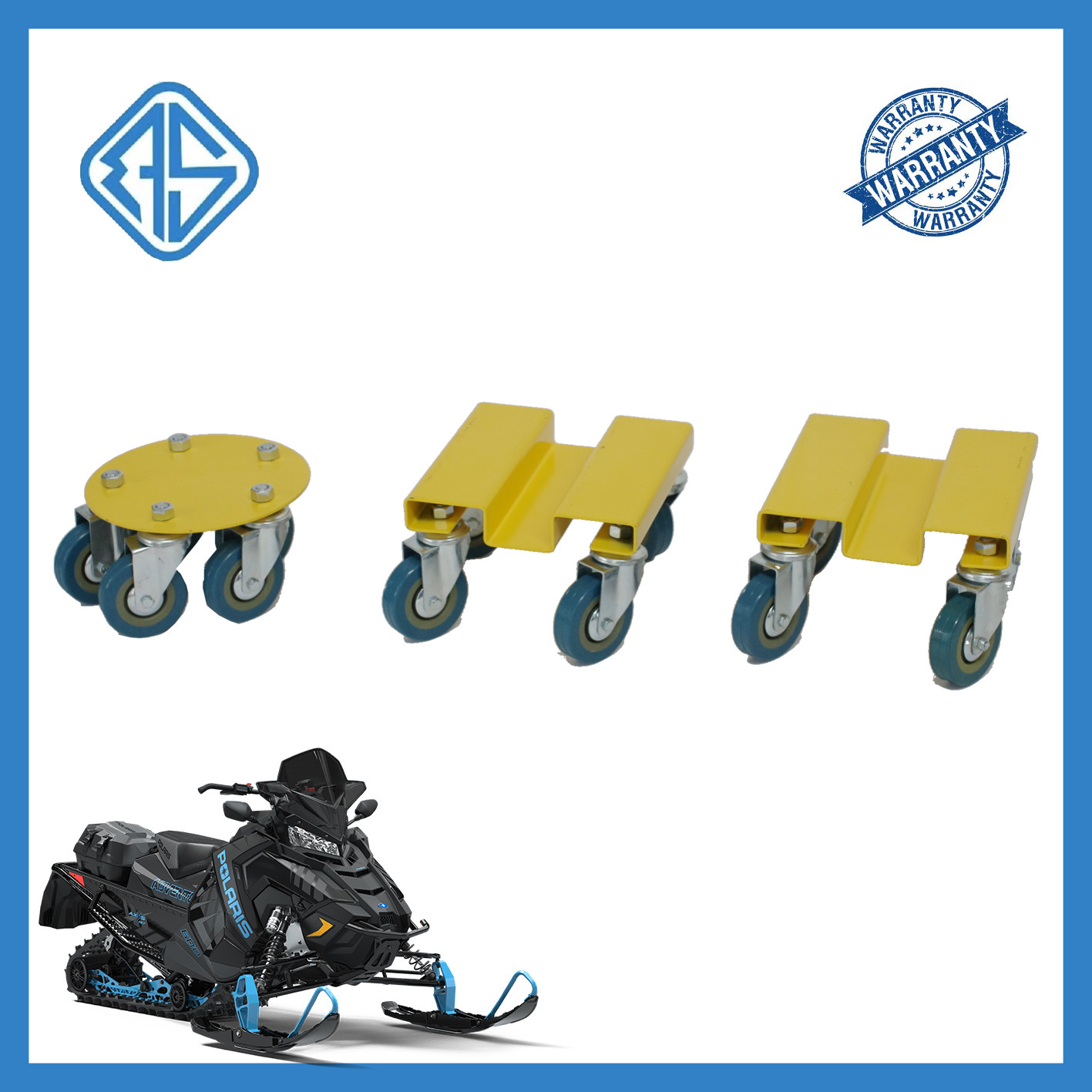 Wholesale Silicone 1500Lbs Load Capacity Snowmobile Wheel Dollies Strap-On Snowmobile Roller Set from china suppliers