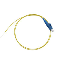 Wholesale ISO9001 LC / UPC Fiber Optic Pigtail Wire With LSZH / PVC Yellow Color from china suppliers