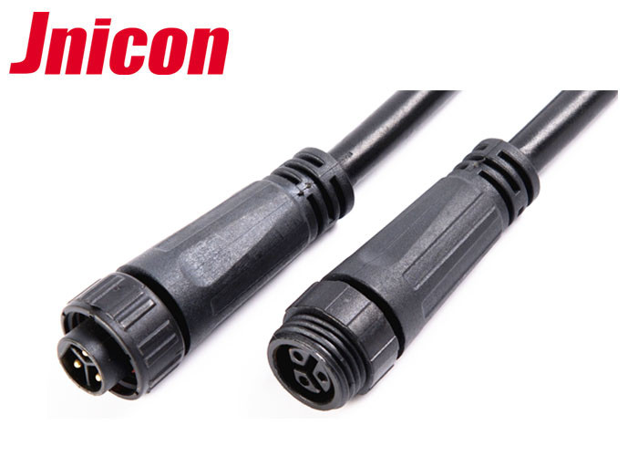 300V 10A Waterproof Cable Connector Male Female Over Molding With Screw Locking