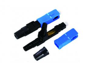 Wholesale SC/UPC SC/APC Fiber Fast Connector , SM Fiber Optic Cable Adapter from china suppliers