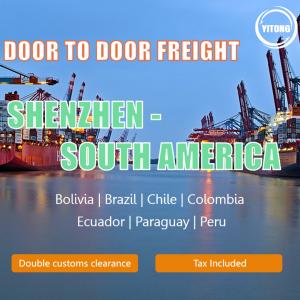 Wholesale Weekly DDP International Door To Door Freight Service From China To South America from china suppliers