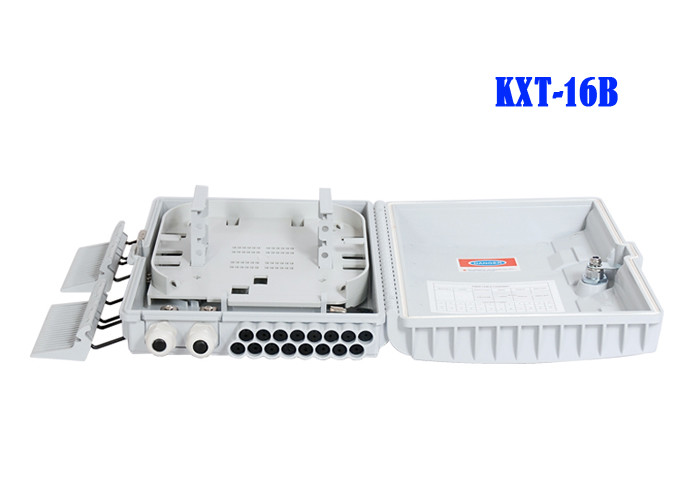 Wholesale 2 Into 16 Out Overhead Fiber Optic Distribution Box Splicing Black Holding Pole Gray from china suppliers
