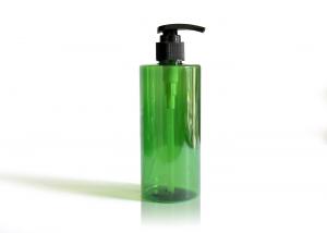 Wholesale Green Cylinder PET Cosmetic Bottles For Body Lotion Products Half Transparent 300ml from china suppliers