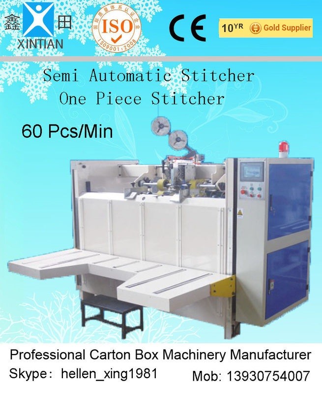 Wholesale Semi-Automatic Stapler Carton Making Machine With Single / Double Stitching from china suppliers