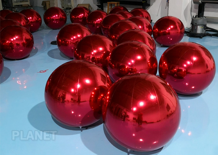 Wholesale Dazzle Color Inflatable Mirror Ball , 60cm Inflatable Disco Balloon For Wedding Decoration from china suppliers