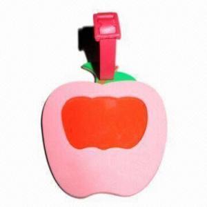 Wholesale Red Cute Luggage Tag with Eco-friendly Soft PVC Material, Available in Various Designs from china suppliers