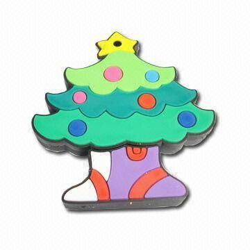 Buy cheap PVC Christmas Tree USB Flash Drive, Preloaded File, Christmas Promotion Item from wholesalers