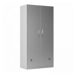 Wholesale 2 Doors Stainless Steel Cabinet Clothes Storage Locker For Locker Room from china suppliers
