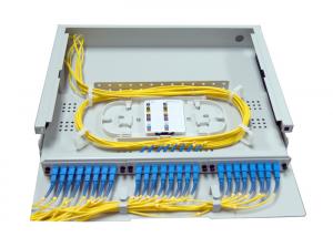 Wholesale 1.4U SC LC Rack Fiber Patch Panel 24 48 Port Top Transparent Cover For Easy Observation from china suppliers