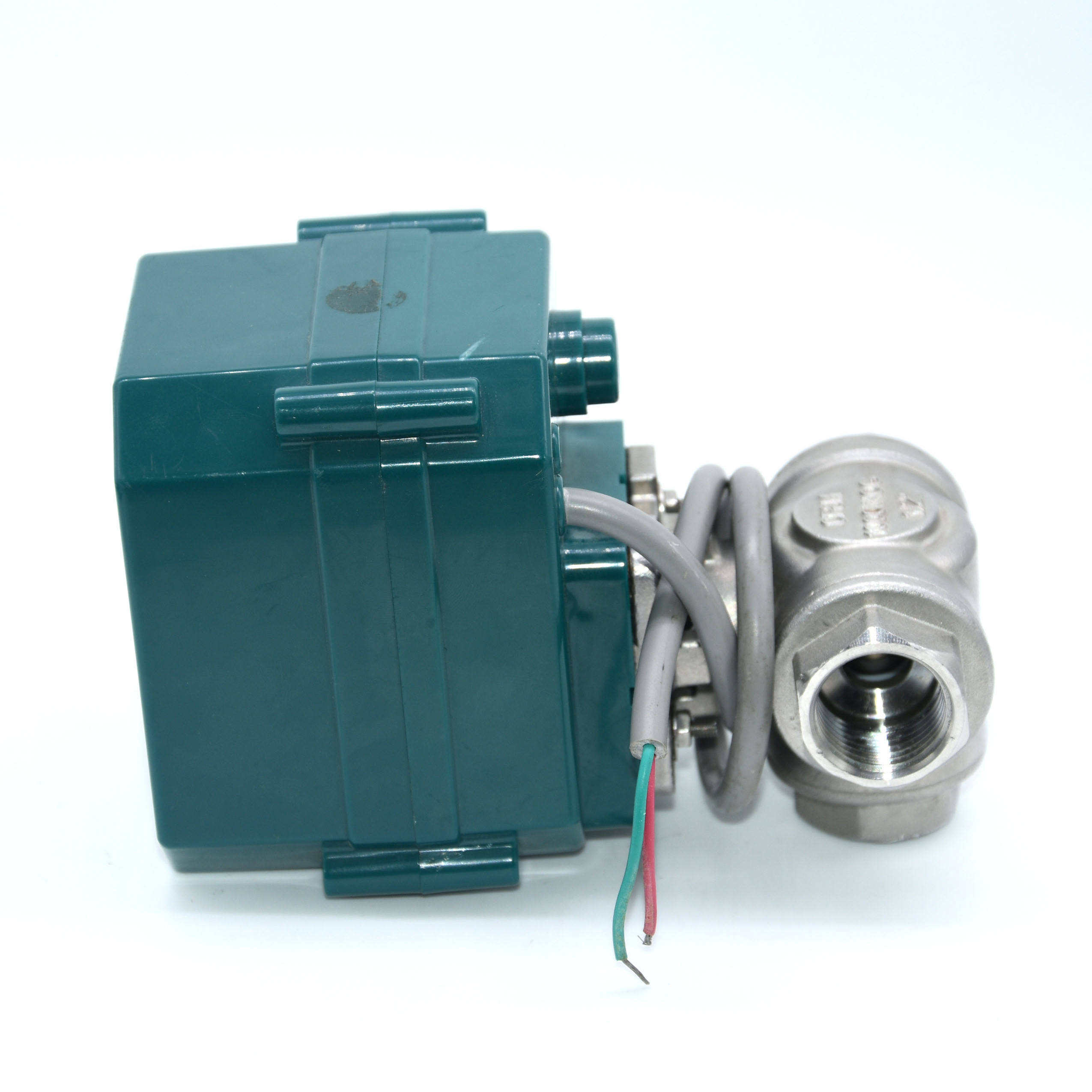 Quality SRJ High quality CXW-15n brass BSP NPT motorized flow control valve 12V electric actuator ball valve 12V 24V 110V 220V for sale