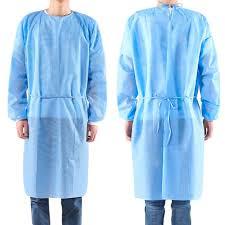 Wholesale Custom Blue Isolation Gowns , Disposable Chemical Suit Chemotherapy Various Color from china suppliers
