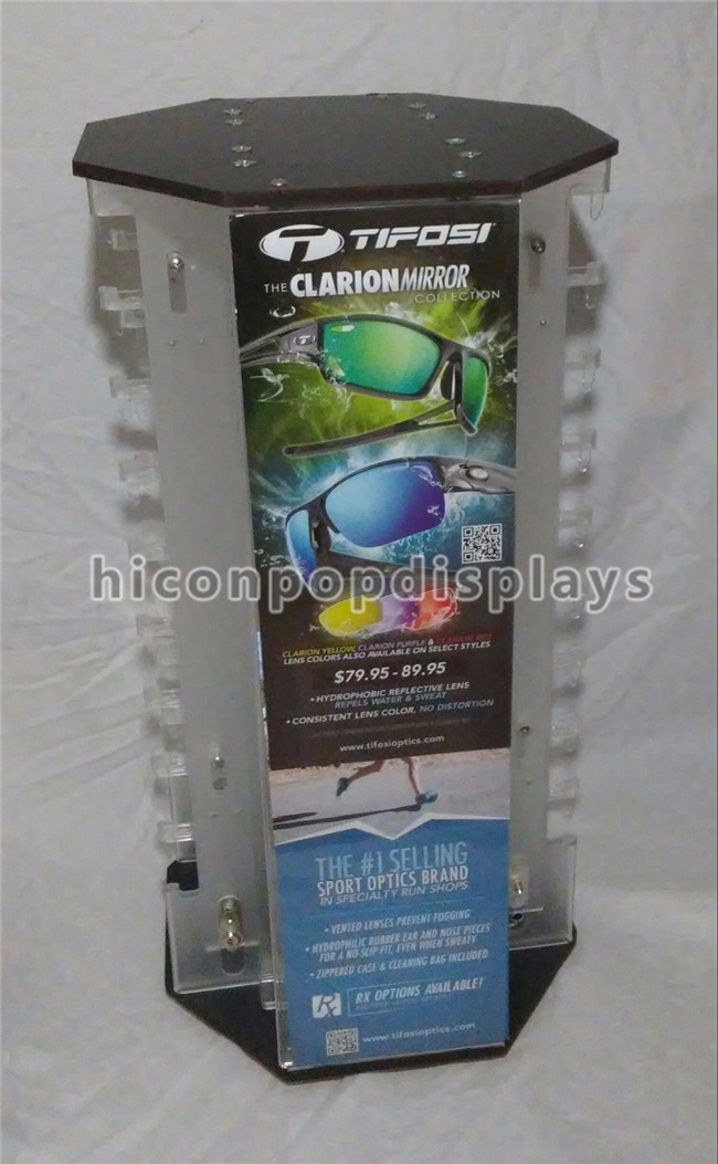 Wholesale Optical Shop Advertising Rotating Sunglass Display Rack Countertop Holds 40 Pairs from china suppliers