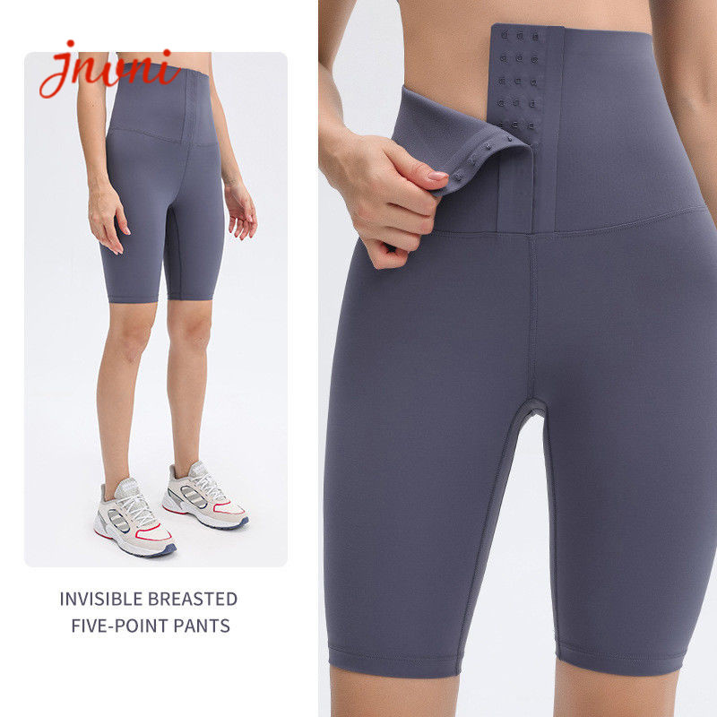 Wholesale High Waisted Trainer Corset Bike Cycling Shorts Tummy Control Gym Shorts from china suppliers