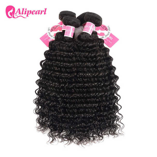 Wholesale 3 Pcs Brazilian Human Hair Bundles Deep Wave , Brazilian Remy Hair Extensions from china suppliers