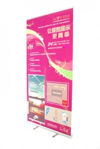 Wholesale Custom Logo Retractable Banner Stands Aluminum Alloy Material Silver Color from china suppliers