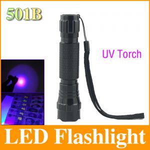 Wholesale WF501B 3W CREE Ultraviolet Double UV Chip Led Flashlight/Torch 365NM Pet Urine Detector from china suppliers