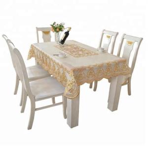 Wholesale New style bronzing custom pvc dining table cloth tablecloth from china suppliers