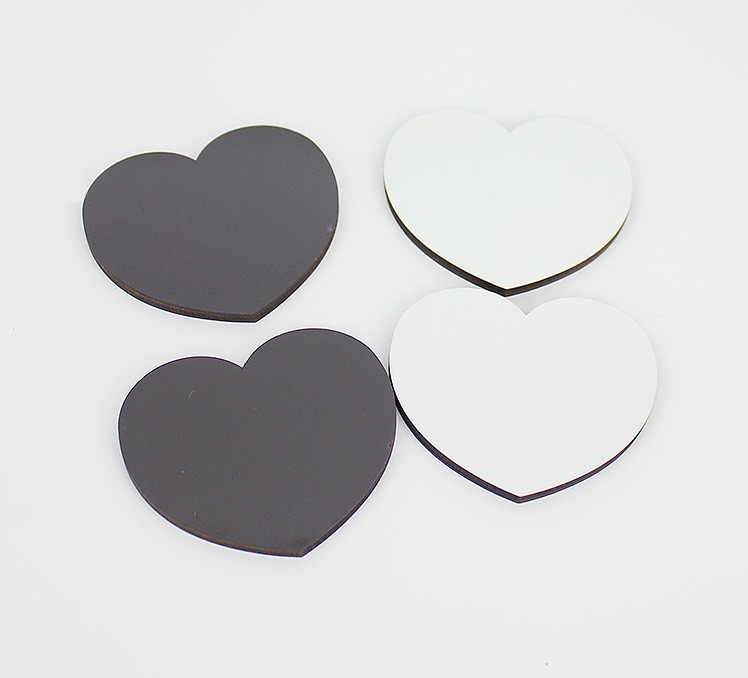 Wholesale Wholesale Heart Shape 60x54mm Sublimation Blank Fridge Magnet for Household Appliances Decorating Accessories from china suppliers