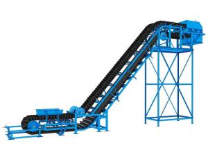 Wholesale Gearbox Motor Drive Carbon Steel Sidewall Belt Conveyor With Custom Color from china suppliers