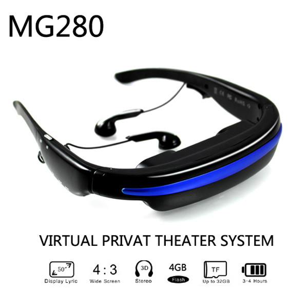 Wholesale Female 52 Inch Virtual Screen Mobile Theatre Video Glasses With Stereo Headset from china suppliers
