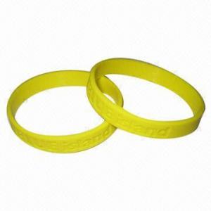 Wholesale Silicone Bracelets, Customized Logos and Sizes Welcomed  from china suppliers