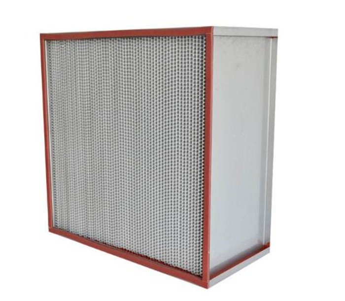 Glass Fiber High Temperature Air Filter Galvanized Frame ISO Certification